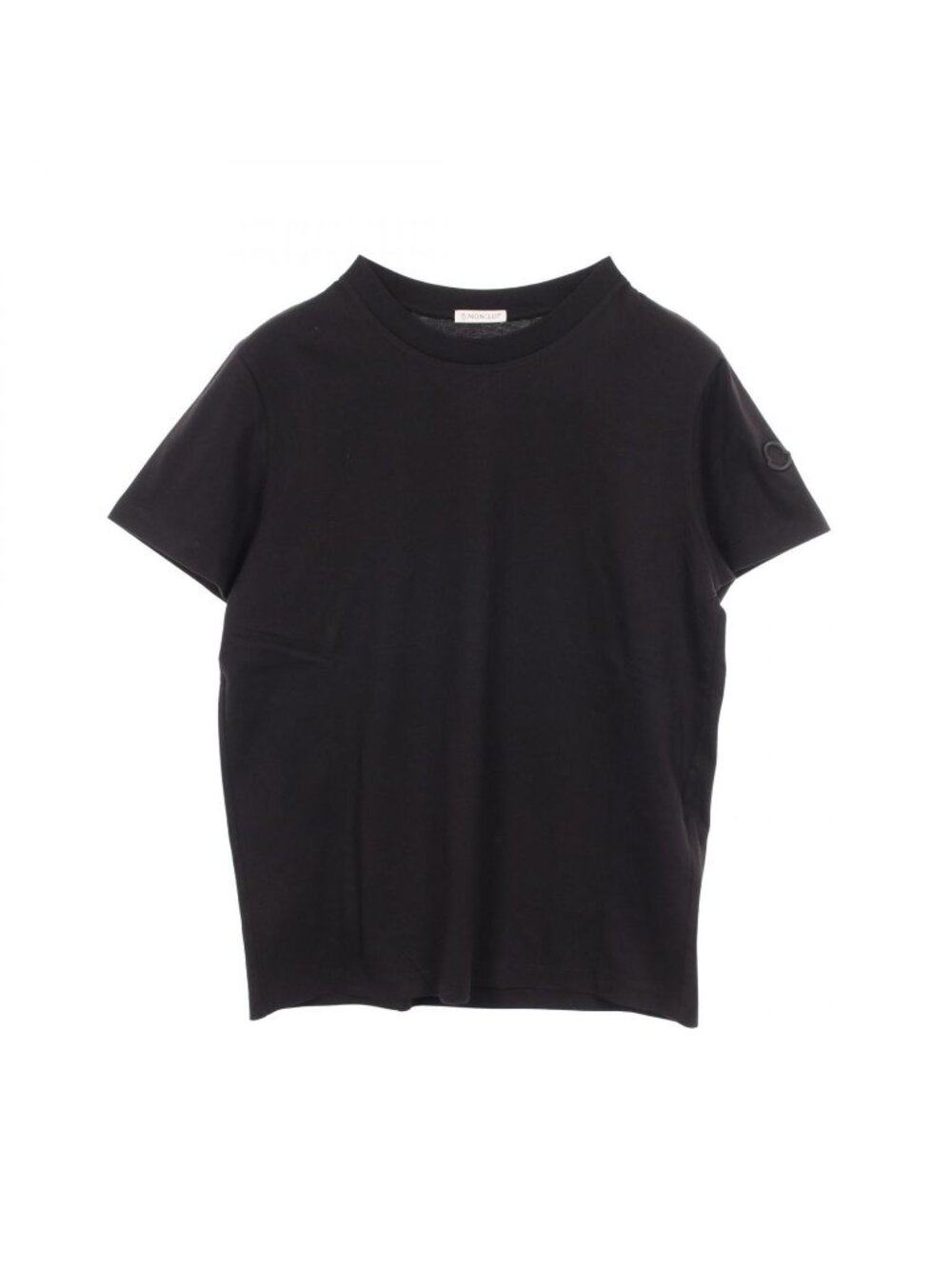Moncler Short Sleeve T-Shirt Black Cotton